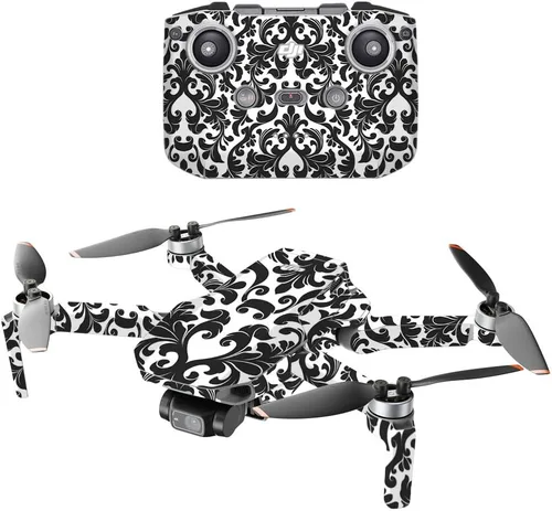Vista 12 de MightySkins - Compatible con DJI Mini 2 Dron portátil - Morado antiguo Funda protectora de vinilo duradera y única Fácil de aplicar, quitar