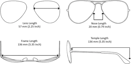 Vista 6 de Edge I-Wear - Paquete de 12 gafas de sol de aviador para hombre