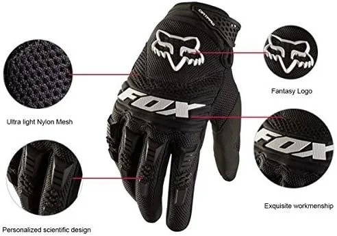 Vista 2 de Moto Guantes de dedo completo Ciclismo Guantes, Bono lápiz capacitivo VAOO Luz Almohadilla de silicona obtener Guantes de equitación Guantes de moto