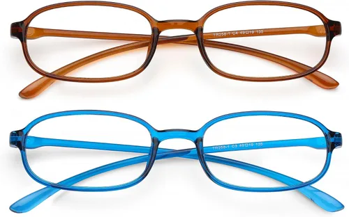 Vista 10 de Lentes de lectura para computadora con bloqueo de luz azul, ligeras, para mujeres y hombres.