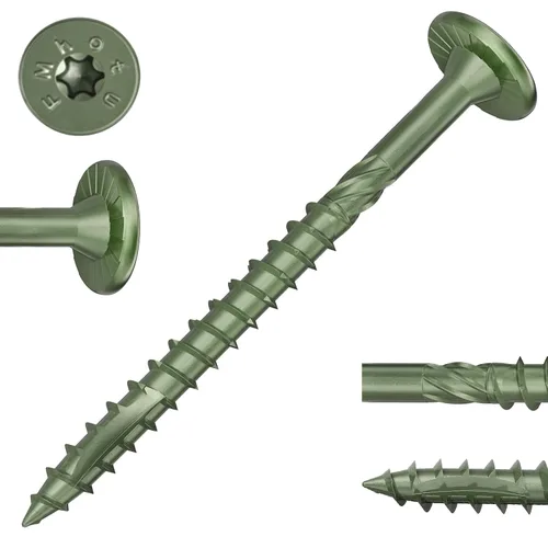 Vista 19 de FMhotu 100 Tornillos para Madera Negros con Cabeza de Estrella de 2-7/8 Pulgadas - Tornillos Resistentes al Óxido para Terrazas de Madera