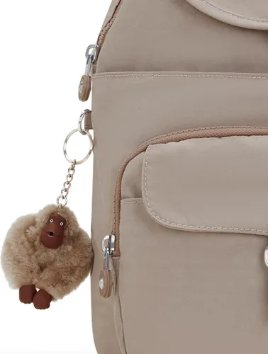 Vista 5 de Kipling Mochila Seoul Cu para mujer, Gris pardo (Dusty Taupe), Kipling Mochila Seoul Cu para mujer