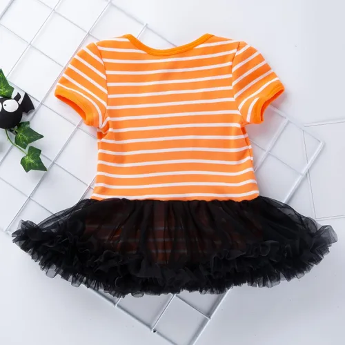Vista 6 de Mameluco de Halloween para bebés y niñas falda tutú disfraz de cosplay de cumpleaños