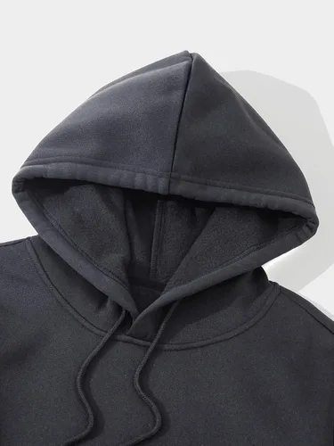 Vista 3 de SOLY HUX Sudadera con capucha para hombre con estampado de letras con cordón y manga larga con bolsillo