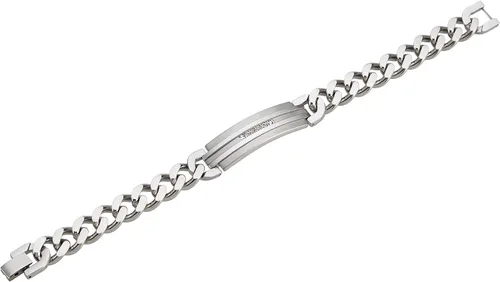 Vista 2 de American Exchange Pulsera de cadena de acero inoxidable con diamantes de 110 quilates para hombre