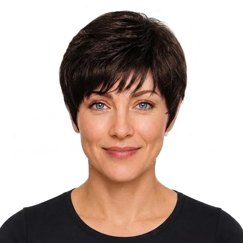 Vista 14 de Raquel Welch Winner Pixie Wig SS8/25 - Peluca transpirable y cómoda con memoria, peluca lista para usar todos los días, aspecto natural, fibras