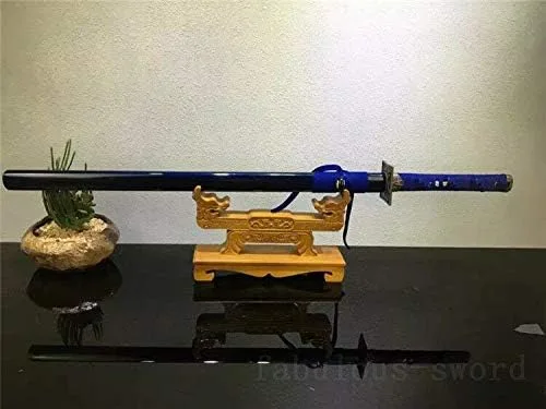 Vista 2 de Espada GLW 41' 1095 de arcilla de acero templado hecha a mano con espada japonesa samurai Katana