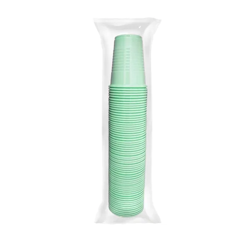 Vista 2 de Vasos desechables de plástico de 5 onzas, 1000 unidades (verde menta)