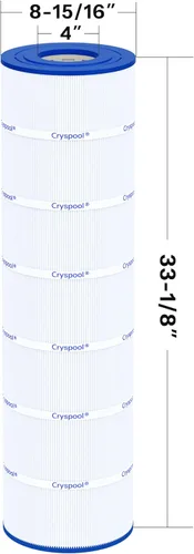 Vista 3 de Cryspool® 08063 Filtro compatible con Jandy CS200, R0462400, PJANCS200, C-8418, 11088503, 11088513, FC-0823, Cartucho de filtro de piscina de 200