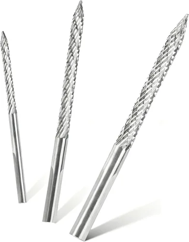 Vista 4 de Juego de brocas de carburo y escariador para reparación de neumáticos (paquete de 3) - 3 tamaños (3mm/4.5mm/6mm) para reparación de pinchazos