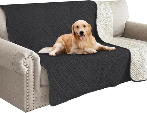 Vista 32 de Manta Impermeable para Sofá para Perros 2026 (30"x53") Cómoda Alfombrilla de Sofá de Dos Plazas para Mascotas con Respaldo Antideslizante, Forro