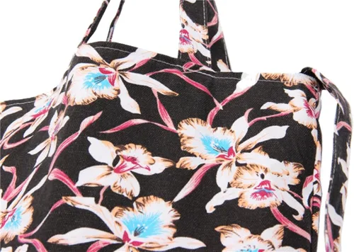 Vista 2 de nuni Orquídea Patrón Floral de la mujer Canvas bolsa Mix bolso crossbody bolsa