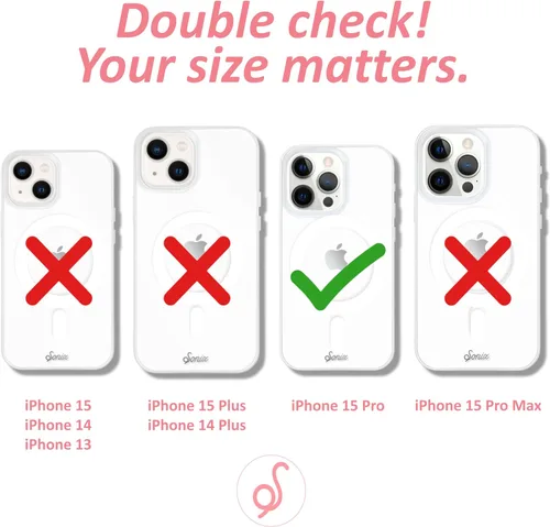 Vista 7 de Sonix Funda para iPhone 15 Pro Compatible con MagSafe Probada contra caídas de 10 pies Transparente