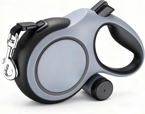 Vista 10 de Segarty Correa retráctil para perro de 16 pies con soporte desmontable para bolsa de excrementos, correa para caminar de 16.4 ft para mascotas