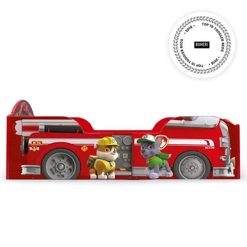 Vista 5 de Delta Children - Cama de madera para niños pequeños, certificado Greenguard Gold, modelo PAW Patrol de Nick Jr