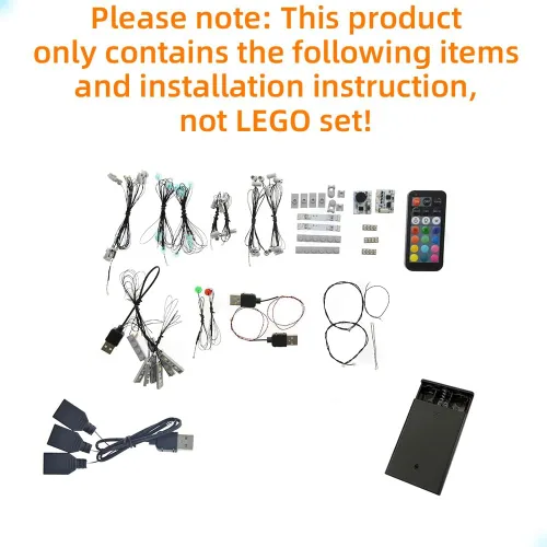 Vista 3 de GEAMENT Kit de luces LED (control remoto) compatible con Lego Imperial Star Destroyer - para 75252 (juego de modelos no incluidos)
