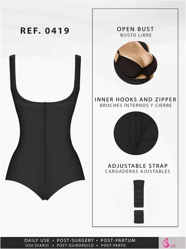 Vista 4 de Salome Fajas Colombianas Shapewear para Mujer Postparto y Postcirugía Reductoras y Moldeadoras