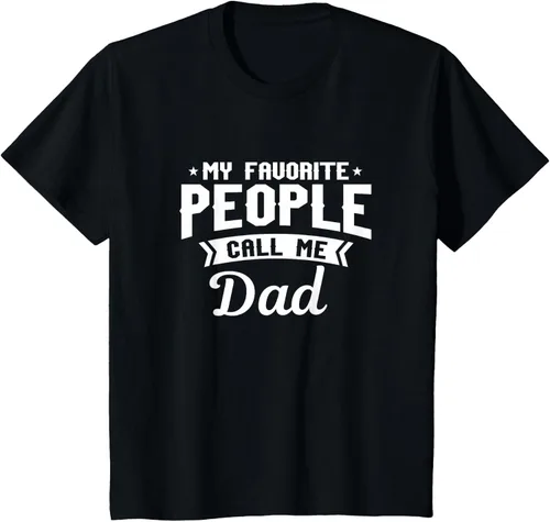 Vista 38 de My Favorite People Call Me Dad - Camiseta divertida, Negro, S