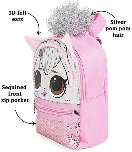 Vista 3 de L.O.L. Surprise! Mini mochila rosa, Rosado, L.o.l Sorpresa! Mini mochila