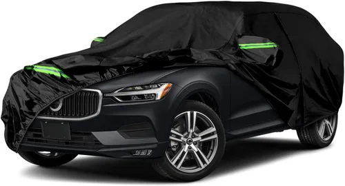 Vista 11 de Fundas impermeables para automóvil de 6 capas para Volvo XC40 2017-2026 All Weather Car Cover with Cotton Liner, Zipper Door, Windproof Bands for