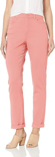 Vista 80 de Gloria Vanderbilt - Pantalones de mezclilla Amanda clásicos de tiro alto y pierna cónica petite para mujer Begonia Bloom