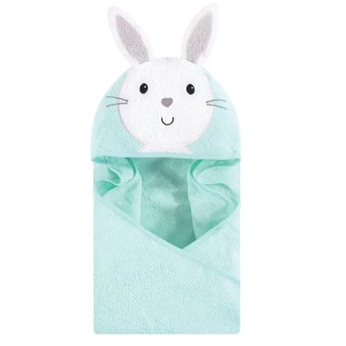 Vista 39 de Hudson Baby Toalla con capucha unisex de algodón con cara de animal para bebé, cocodrilo, talla única