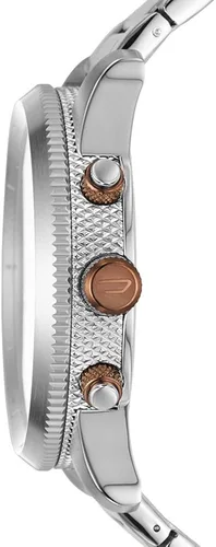 Vista 2 de Diesel DZ4457 Rasp Chrono 46 Reloj analógico de cuarzo japonés plateado para hombre, Japonés