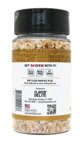 Vista 4 de Jane's Krazy - Condimento de ajo grueso mixto, 4.76 oz (el embalaje puede variar) (paquete de 2)