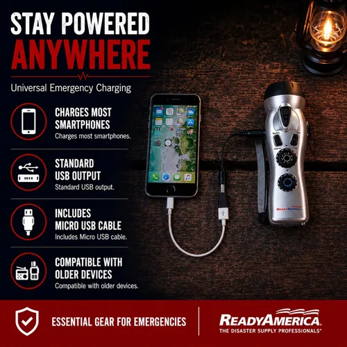 Vista 8 de Ready America Linterna de emergencia.