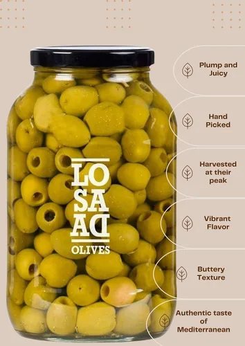 Vista 4 de Losada - Aceitunas Gordal sin hueso Losada de España (135.80 oz/8 libras 8 oz)