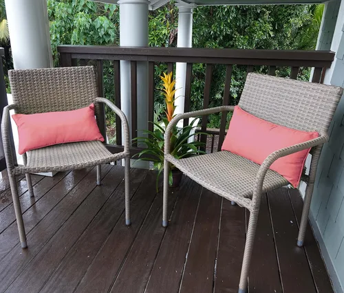 Vista 46 de Funda de almohada lumbar de tela de poliéster para interiores y exteriores, impermeable, rectangular, para todo tipo de clima, para muebles