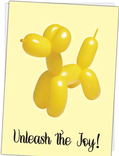 Vista 8 de Glory To Dog Desata el paquete de 3 tarjetas de felicitación Felicitaciones por tu nuevo cachorro: ¡Desata la diversión!/Desata el amor!/Libera