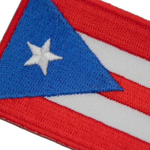 Vista 4 de Parche de bandera de Puerto Rico pequeño de Armycrew + insignias coleccionables Pines de Puerto Rico, Bandera Nacional de Puerto Rico NO.077A
