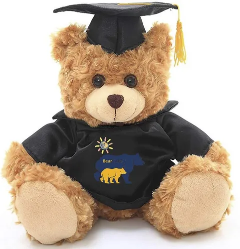 Vista 2 de Plushland Peluche de animal, juguetes de 12 pulgadas, regalo para el día de graduación, lo mejor para cualquier graduado de escuela, 12 pulgadas