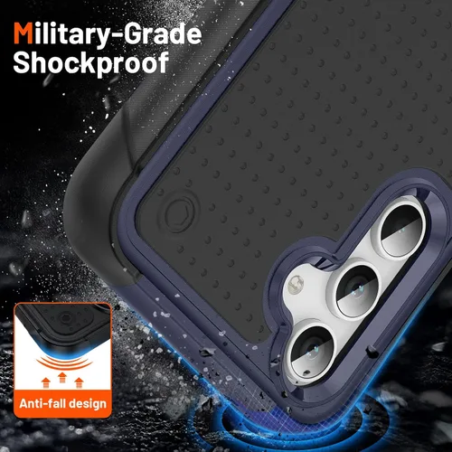 Vista 228 de Jeylly Compatible con Samsung Galaxy A22 5G Funda, Funda Samsung A22 5G con 2pcs protectores de pantalla de vidrio templado