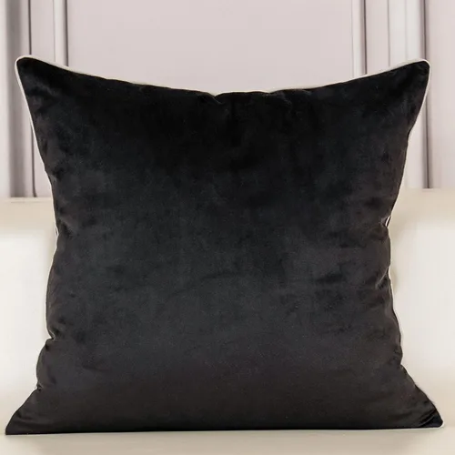 Vista 2 de Aeckself Funda de almohada floral europea de 16 x 16 pulgadas, funda de almohada decorativa bordada de terciopelo de lujo para sofá, dormitorio