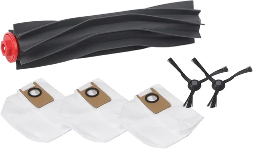 Vista 8 de RichVibe Piezas de repuesto para aspiradora o para eufy 3 en 1 E20 Robot Aspirador con 2 cepillos laterales, 3 bolsas, 1 cepillo principal