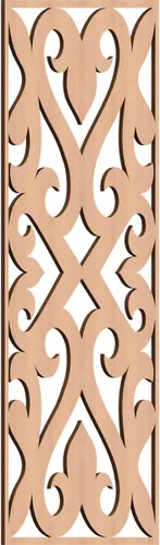 Vista 76 de Keene Paneles de pared decorativos de madera con calado, 9 3/8 pulgadas de ancho x 24 3/8 pulgadas de alto x 1/4 de alto, abedul Birch
