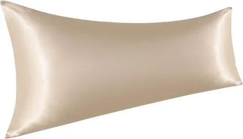 Vista 96 de NTBAY Paquete de 2 fundas de almohada estándar de satén para cabello y piel, lujosas y sedosas fundas de almohada con cierre de sobre, 20 x 26