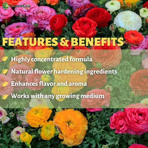 Vista 3 de GreenGro Acabador de flores, refuerzo de floración, fertilizante de flores, fertilizante para flores, 2 libras