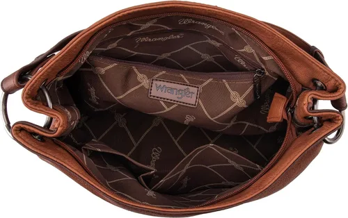 Vista 102 de Wrangler Hobo - Bolsas para mujer de cuero vegano con asa superior, bolsos de hombro y bolsos
