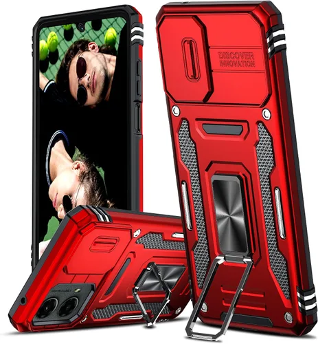 Vista 8 de LeYi Funda para Moto G Stylus 5G 2022: [No compatible con la versión 4G] Funda para Moto G Stylus 2022 con protector de pantalla de vidrio templado