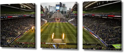Vista 29 de Lincoln - Lienzo decorativo para pared, diseño de campo financiero de Filadelfia, paisaje de estadio de fútbol de Filadelfia, decoración de pared