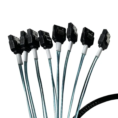 Vista 2 de Cable de 8 a 8 pines de 74 pines a 8 pines SlimSAS Host/RAID a SATA Target HD, 33.5 in (para Dell Server H750/755)