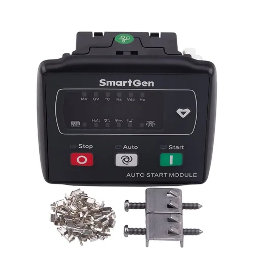 Vista 2 de MGC120 Genset Controller AMF Auto Start Stop ATS Conmutación Panel de Control Módulo Pequeño Generador Electrico Gasolina Parte
