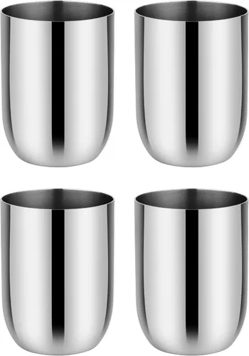 Vista 17 de Ahimsa - Taza de acero inoxidable para niños, diseñada por pediatras, tazas para niños pequeños con pulido premium para el entrenamiento con taza