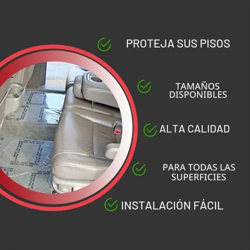 Vista 7 de Hi-Tech - Tapete de plástico autoadhesivo, 4 mil, perforado cada 24 pulgadas, 100 tapetes por rollo, (21 pulgadas de ancho, 200 pies de largo)
