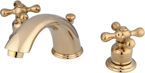Vista 5 de Kingston Brass KB978X - Grifo de lavabo victoriano con mango cruzado, níquel cepillado