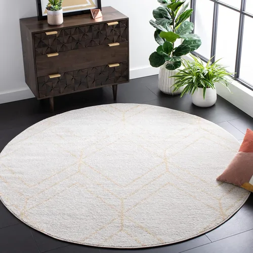 Vista 85 de SAFAVIEH Adirondack Collection - Alfombra decorativa, 2 x 3 pies, color negro y marfil, diseño geométrico moderno, no desprende pelusa y de fácil