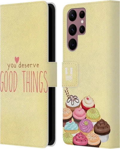 Vista 290 de Head Case Designs Assortment Cupcakes Happiness Leather Wallet Case Compatible with Samsung Galaxy A07 4G Surtido